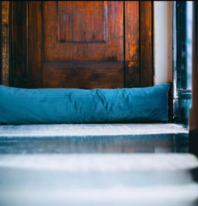 Teal Velvet Draught Excluder