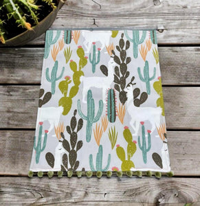 Cacti & Llama Tea Towel Set
