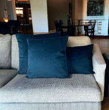 Load image into Gallery viewer, Navy Velvet Cushion
