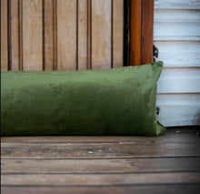 Load image into Gallery viewer, Olive Velvet Draught Excluder
