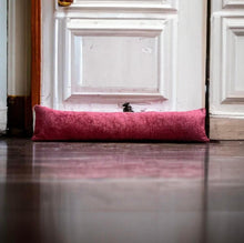 Load image into Gallery viewer, Burgundy Velvet Chenille Draught Excluder
