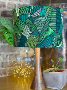 Leaf Print Lampshade