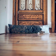 Load image into Gallery viewer, Brown Cowhide Velvet Draught Excluder
