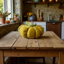 Load image into Gallery viewer, Cinderella Mustard Velvet Pumpkin
