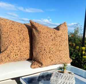 Natural Cork Outdoor Cushion Black Speckled