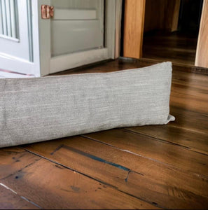 Grey Linen Mix Draught Excluder