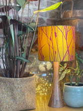 Load image into Gallery viewer, Silk Mustard &amp; Magenta Grasses Lampshade
