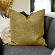 Load image into Gallery viewer, Olive Linen Mix Cushion
