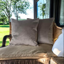 Load image into Gallery viewer, Mocha Velvet Cushion
