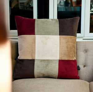 Velvet Patchwork Cushion