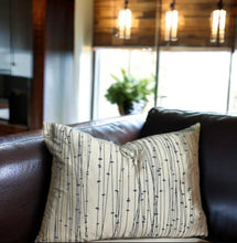 Load image into Gallery viewer, Gold &amp; Charcoal Silk Cushion
