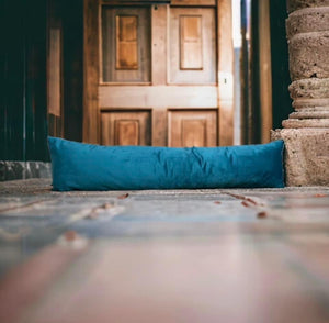 Teal Velvet Draught Excluder