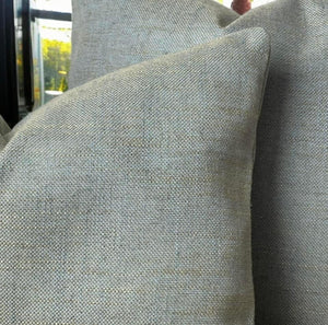 Pistachio With Gold Husk Linen Mix Cushion