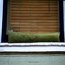 Load image into Gallery viewer, Olive Velvet Draught Excluder
