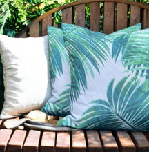 Load image into Gallery viewer, Tropical Palm Canvas Feel Outdoor Cushion
