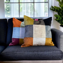 Load image into Gallery viewer, Pastels Velvet Patchwork Cushion
