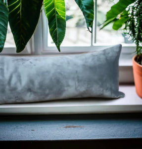 Grey Velvet Draught Excluder