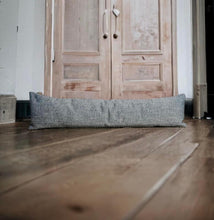 Load image into Gallery viewer, Black &amp; Silvery White Draught Excluder
