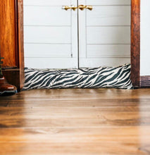 Load image into Gallery viewer, Zebra Velvet Draught Excluder
