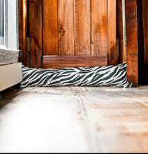 Load image into Gallery viewer, Zebra Velvet Draught Excluder
