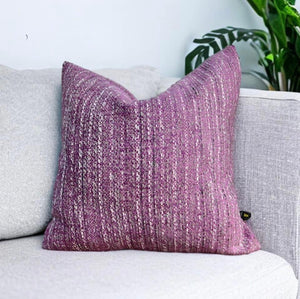 Pink Boucle Textured Cushion
