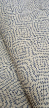 Load image into Gallery viewer, Geometric Woven Cornflower Blue Cushion
