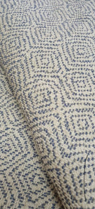 Geometric Woven Cornflower Blue Cushion