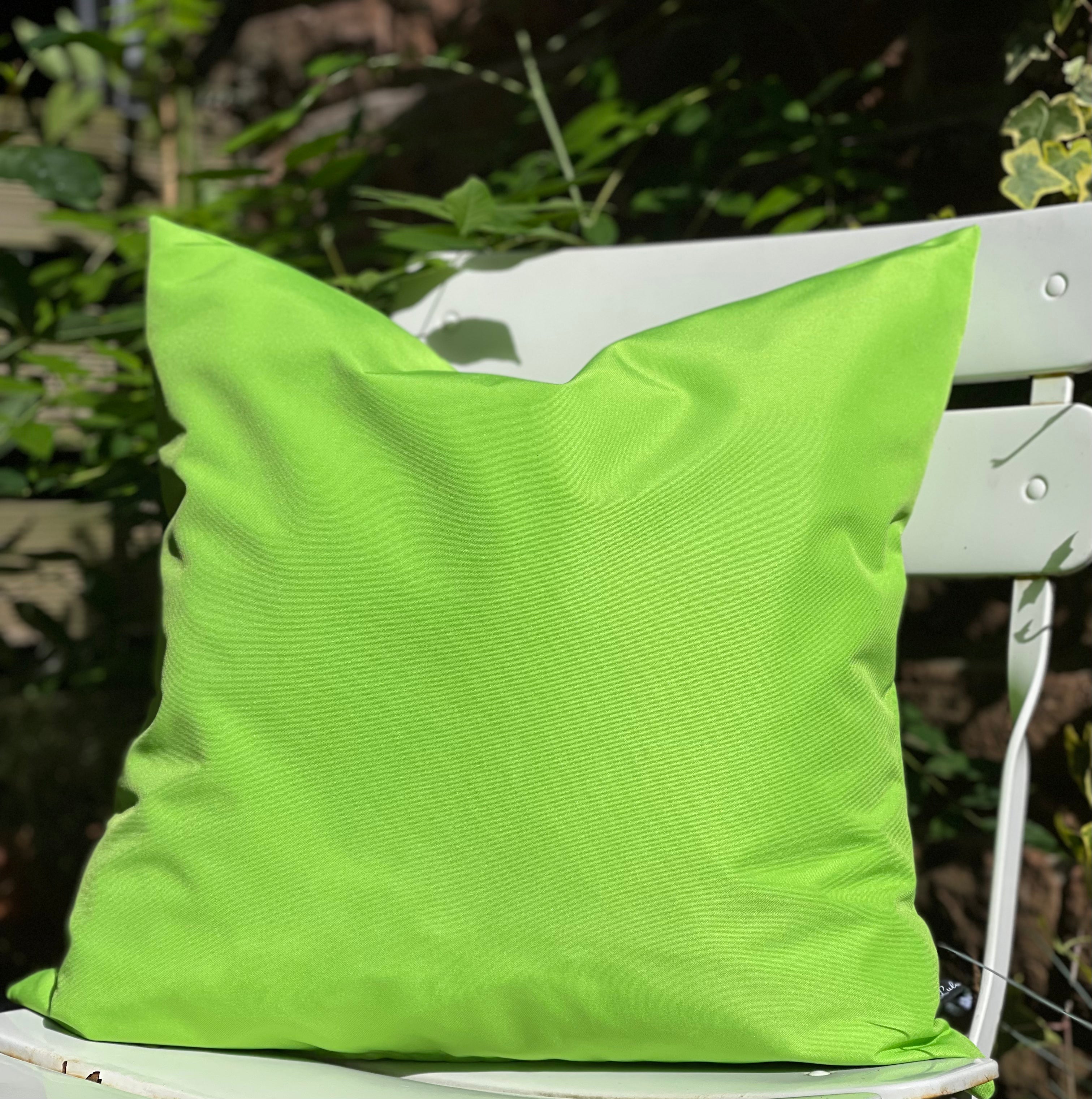 Light Lime Green Canvas Outdoor Cushion