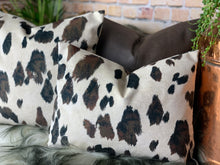 Load image into Gallery viewer, Appaloosa Pony Velvet Cushion Brown
