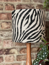 Load image into Gallery viewer, Zebra Linen Mix Lampshade
