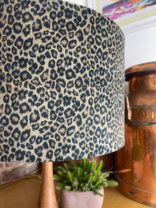 Leopard Print Velvet Lampshade