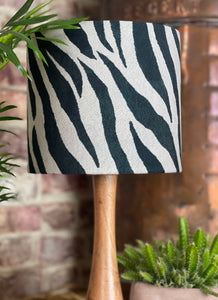 Zebra Velvet Lampshade