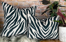 Load image into Gallery viewer, Zebra Velvet Cushion
