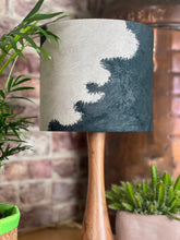 Load image into Gallery viewer, Friesian Cowhide Velvet Lampshade
