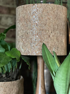 Cork Silver Speckled Lampshade