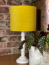 Load image into Gallery viewer, Sunshine Yellow Velvet Lampshade
