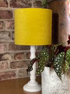 Sunshine Yellow Velvet Lampshade