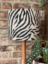 Load image into Gallery viewer, Zebra Linen Mix Lampshade
