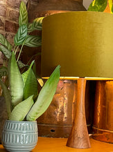 Load image into Gallery viewer, Mustard Velvet Lampshade
