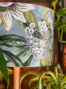Silver Tropical Plant Cushion