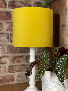 Sunshine Yellow Velvet Lampshade