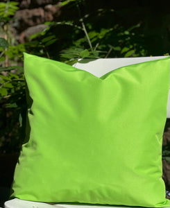 Light Lime Green Canvas Outdoor Cushion