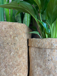Silver Flaked Cork Pot