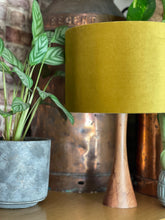 Load image into Gallery viewer, Mustard Velvet Lampshade
