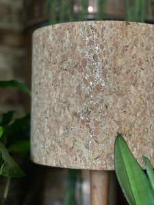 Cork Silver Speckled Lampshade