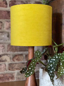 Sunshine Yellow Velvet Lampshade