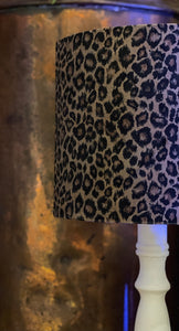 Leopard Print Velvet Lampshade