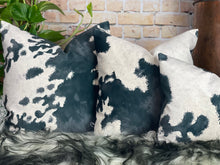 Load image into Gallery viewer, Cowhide Velvet Cushion Friesian
