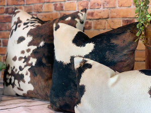 Cowhide Velvet Cushion