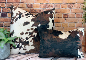 Cowhide Velvet Cushion